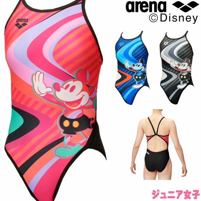 アリーナ ARENA 競泳水着 ジュニア女子 練習用 スーパーフライバック ディズニー “ミッキー” タフスーツ タフスキンT2 競泳練習水着 20