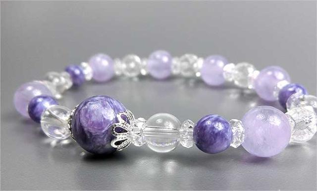 安心の定価販売 パワーストーン 天然石 ブレスレット チャロアイト パワーストーン チャロアイト アメジスト ミルキーラベンダーアメジスト ブレス 新しい到着 Bayounyc Com