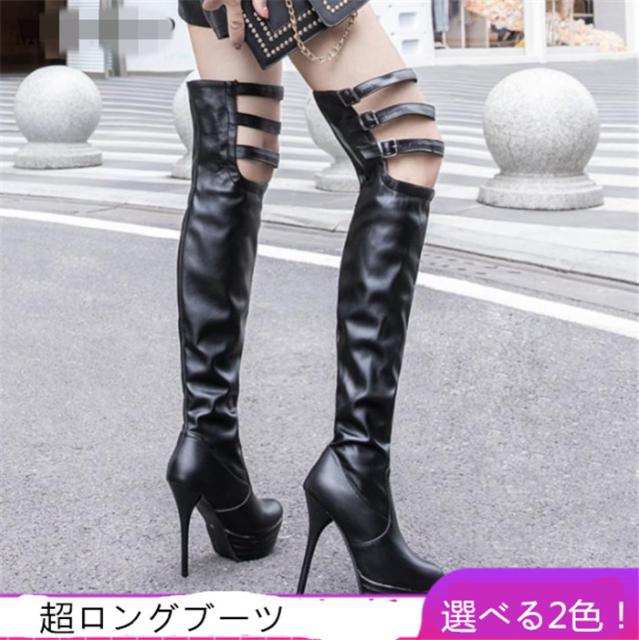 ロングブーツ セクシー ニーハイブーツ ストレッチニーハイブーツ 美脚ニーハイブーツ Puの通販はau Wowma ワウマ ａnytime 商品ロットナンバー