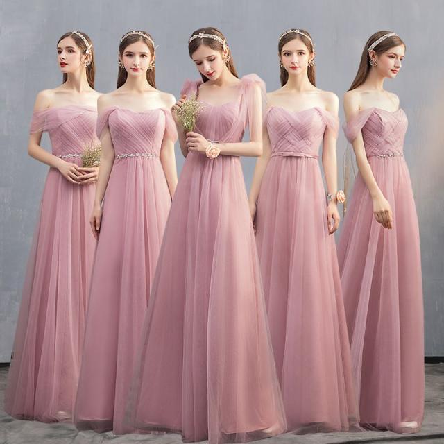 早者勝ち ブライズメイド パーティー ドレス ワンピース ロング丈 リボン 光沢 シフォン 透け感 結婚式 韓国 Mme6047 注目ブランド Www Endocenter Com Ua