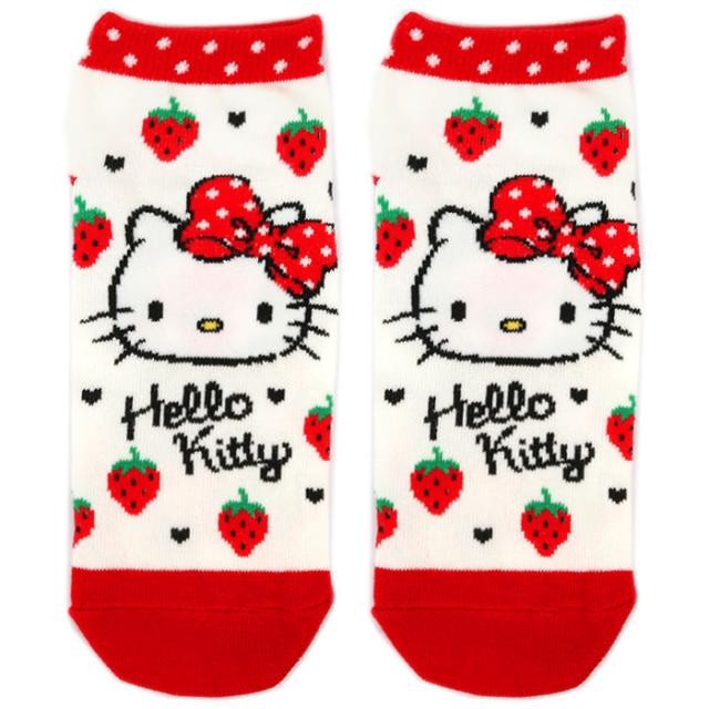 ハローキティ スニーカーソックス スニーカー丈 靴下 いちご 女性 レディース 大人用 かわいい サンリオ Sanrio キャラの通販はau Pay マーケット 優品会 商品ロットナンバー