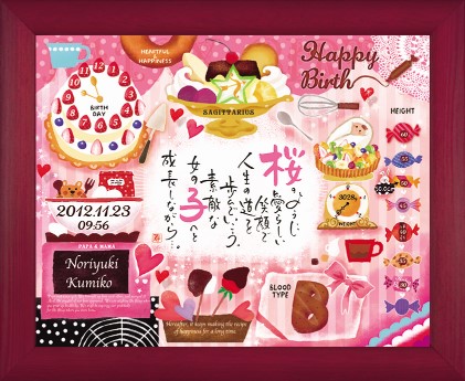 幸せの記録 お菓子の国 1人用 ネームインポエム公式販売 の通販はau Pay マーケット ネームインポエム 名前で作る贈り物 商品ロットナンバー