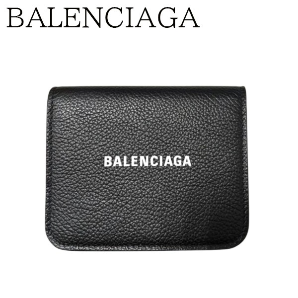 【送料無料】【新品■正規品■ギフト包装無料】BALENCIAGA バレンシアガ ユニセックスで使える 折りたたみ ロゴ ウォレット ミニ財布 634