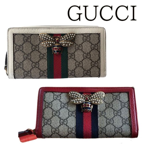 ノトマチ 新品 正規品 ギフト包装無料 Gucci グッチ 幸運bee 長財布