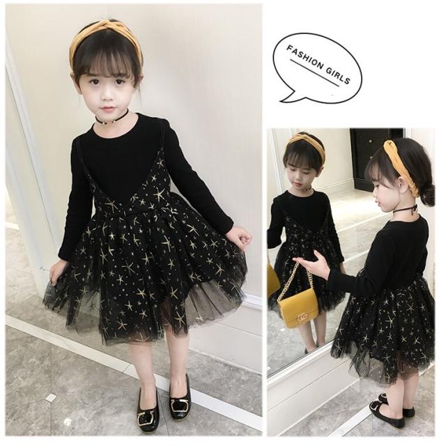 送料無料 ワンピース 女の子 長袖 春秋冬 子供 キッズ チュールドレス 長袖ワンピース 星柄 子供ワンピース キッズドレス チュールの通販はau Wowma ワウマ プリマーク 商品ロットナンバー