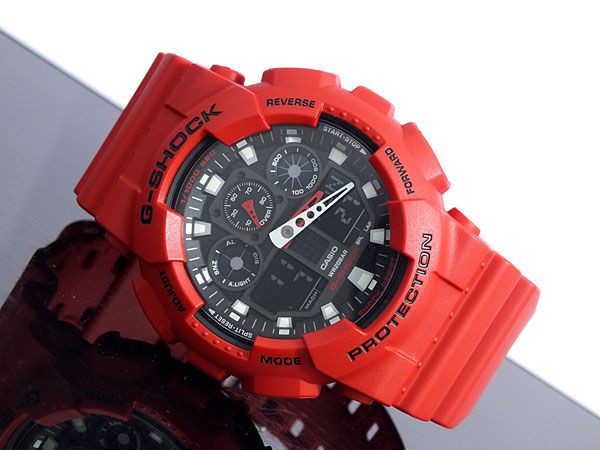 Casio G Shock レッド 赤 アナデジコンビネーション カシオ