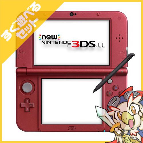 Newニンテンドー3DS LL メタリックレッド本体 Nintendo 任天堂タッチペン