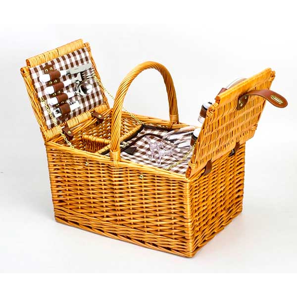 50 Off Loamythos 両開きall In One Picnic Basket 2人用 保温 保冷 クーラー バッグ付 Lm ピクニック バスケット アウトドア キャン 信頼 Bayounyc Com