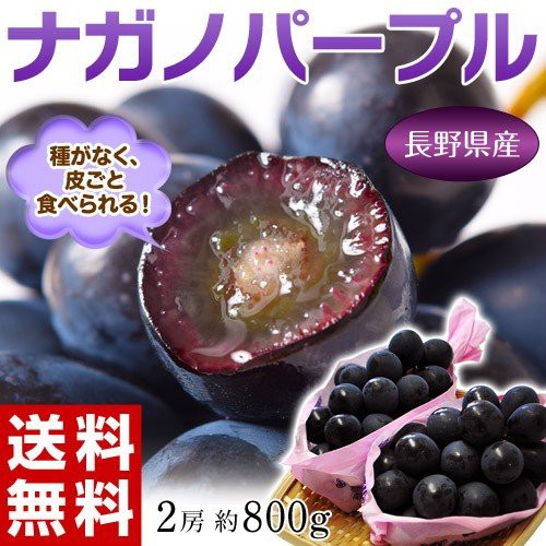 ぶどう 葡萄 送料無料 長野県産 ナガノパープル 2房 合計 約800g 常温又は冷蔵の通販はau Pay マーケット 豊洲市場ドットコム 商品ロットナンバー