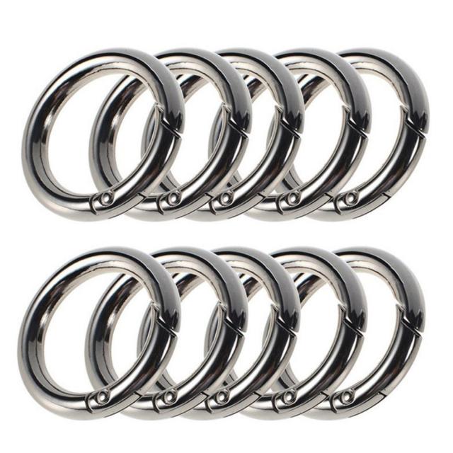 期間値下げ 丸型カラビナ 10個セット リングカラビナ カラビナ 小型 リング 丸 カラビナリング ミニカラビナ キーホルダー キーリング アクセサリー レンズ込み 日用品 文房具 手芸用品 手芸 クラフト 生地 Aluguel Andev1 Com Br