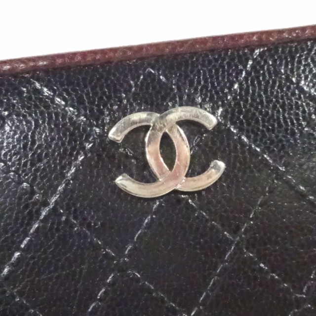 アウトレット半額 CHANEL シャネル ビコローレ ココマーク 二つ折り 長財布 ユニセックス ブラック ボルドー カーフ アウトレット半額 CHANEL シャネル ビコローレ ココマーク 二つ折り 長財布 ユニセックス ブラック ボルドー カーフ