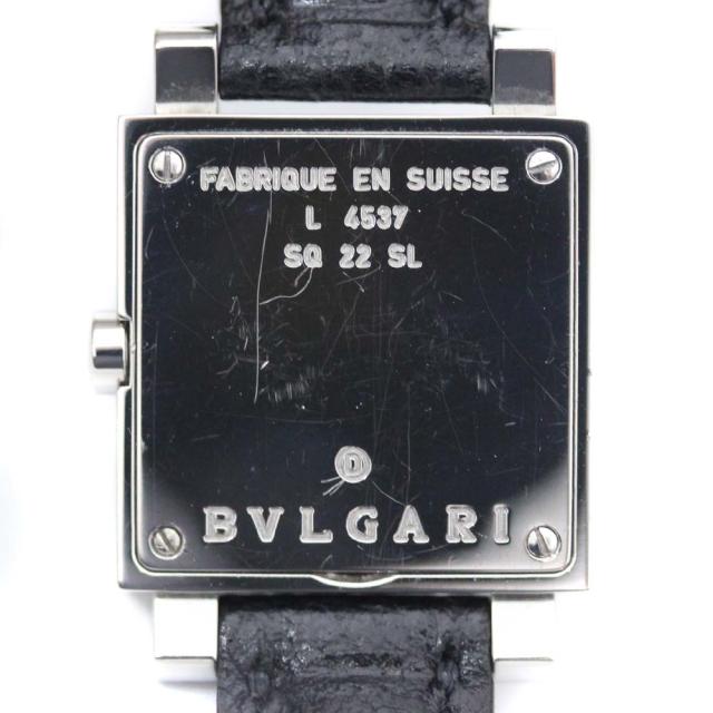 全品送料無料 Bvlgari ブルガリ クアドラート 腕時計 レディース クオーツ ブラック文字盤 シルバー ブラック Sq22sl 保存版 Bayounyc Com