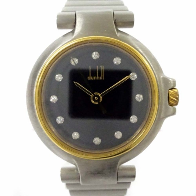 ランキングや新製品 腕時計レディース-【中古】Dunhill ダンヒル ミレニアム 12PD 腕時計 レディース クオーツ ブラック文字盤