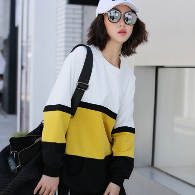 スポーティーカジュアルなトレーナー スウェットトップス 韓国スタイル