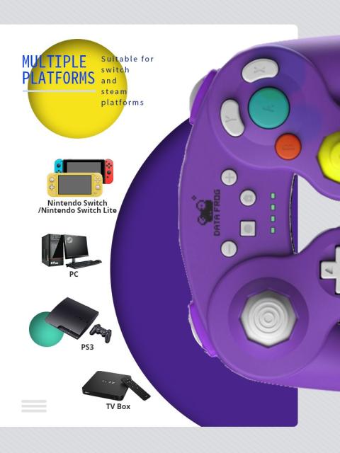 大特価アウトレット 新品 ニンテンドースイッチ ワイヤレス ゲームキューブ Gc コントローラー パープル 在庫限りセール Api Inuok Com