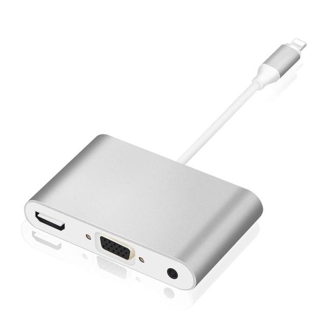 Lightning to HDMI VGA AV アダプター