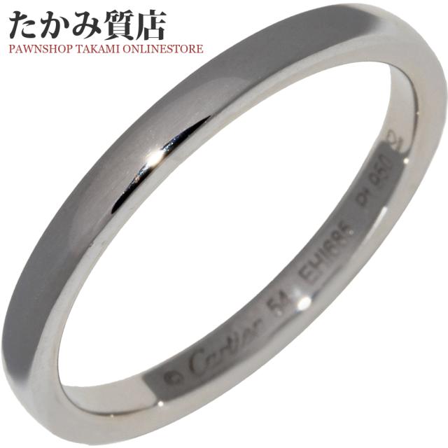 新作 カルティエ Cartier Pt950 バレリーナウェディングリング(幅2.1ミリ) 指輪(リング)(B40719) #54(13.5号), MAVERICK GROUP ONLINE STORE 7db100d5
