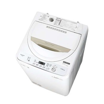【名入れ無料】 シャープ【SHARP】4.5kg 全自動洗濯機 ベージュ系 ES-GE4D-C★【ESGE4DC】, ホームセンタートックリ 184ca23a
