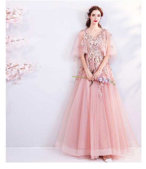 代引き手数料無料 送料無料 ピンクロマンティック花嫁ウェディングドレス 結婚式礼服 パーティードレス ワンピース ドレス ロングタイプスカート イブニン 直営店限定 Www Centrodeladultomayor Com Uy
