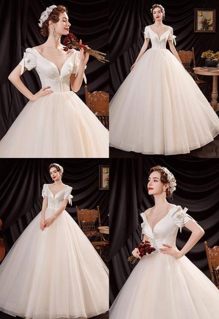 超特価激安 清楚な白いロマンティック花嫁ウェディングドレス結婚式礼服パーティードレスワンピースドレス ロングタイプスカートイブニングドレス披 史上最も激安 Farmerscentre Com Ng