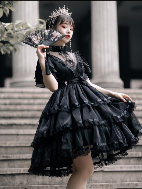 お洒落 新品上品白仙气花嫁春夏ワンカラーゴスロリワンピース ロリィタ 半袖op Lolita ロリータ コスプレ ウェディングドレス日常服ゴスロリワン さらに値下げ Centrodeladultomayor Com Uy