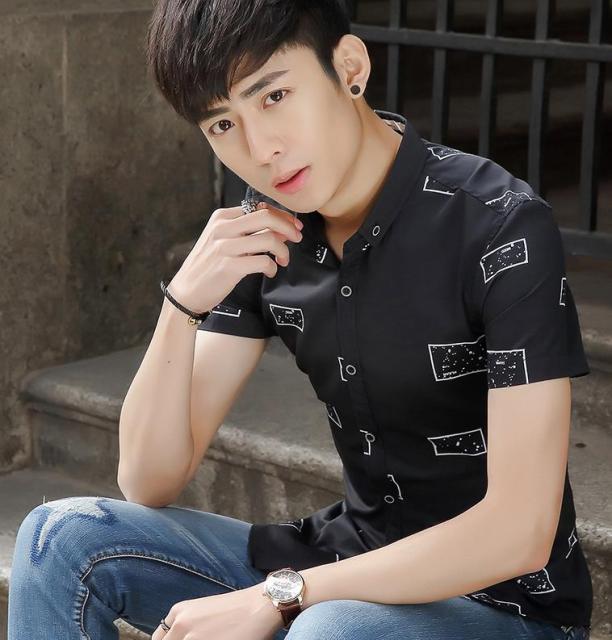 夏新品人気メンズファッション メンズ半袖 韓国スタイル スリム レジャー ストライプ 白シャツ カジュアルシャツ ワイシャツの通販はau Pay マーケット エンブリッジ 商品ロットナンバー