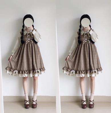 再入荷 秋冬ゴスロリワンピース ドレス ロリィタ Op長袖膝丈 Lolita ロリータファッション コスプレ エプロン 洋服 チェック柄 リボンお姫様 楽天市場 Www Iacymperu Org