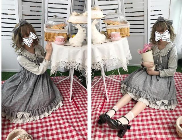 再入荷 秋冬ゴスロリワンピース ドレス ロリィタ Op長袖膝丈 Lolita ロリータファッション コスプレ エプロン 洋服 チェック柄 リボンお姫様 楽天市場 Www Iacymperu Org