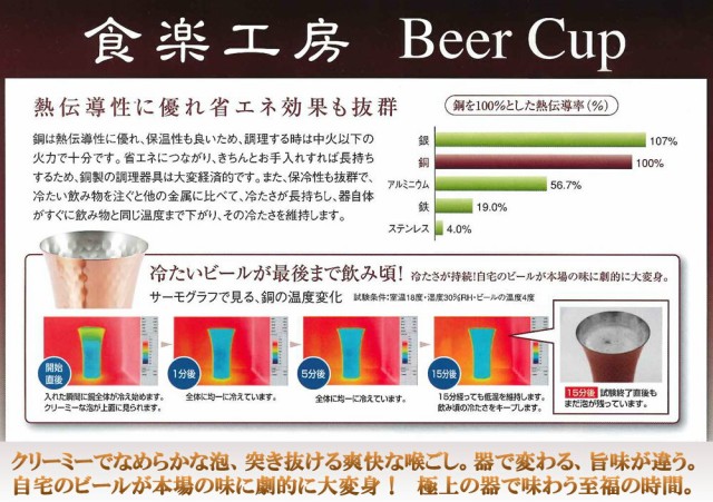 セレブレーション用の-食楽工房 純銅鎚目一口ビール160ml ペア C4114575 引越し 新生活 ホワ•イトデー•：おすすめショップ 