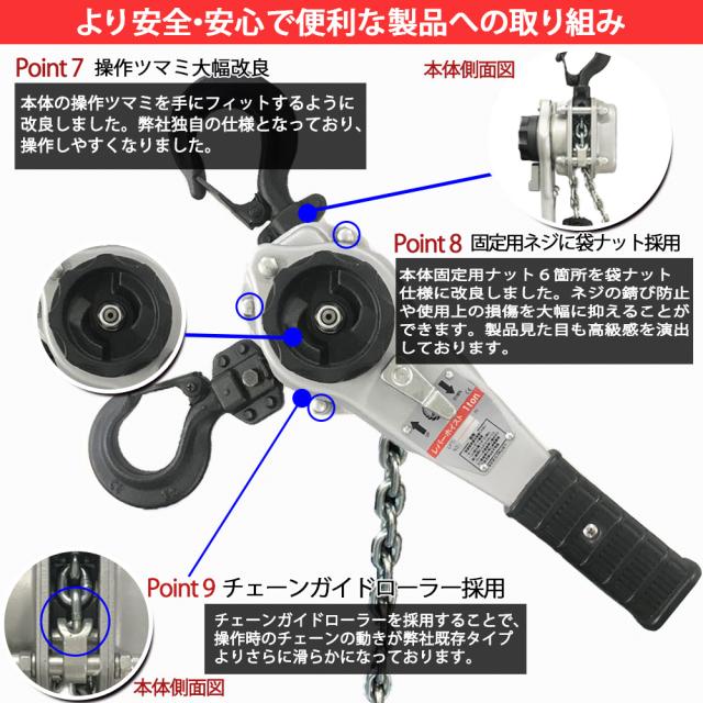 感謝価格 Vgp 1 レバーホイスト 送料無料 日本製チェーン シルバー 送料無料 1t チェーンブロック チェーンホイスト レバー式 ブロック ガチャガチ 残りわずか Centrodeladultomayor Com Uy