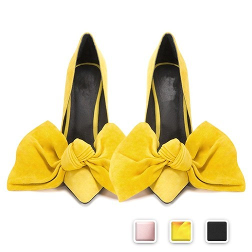 パンプス リボン スエード 選べる 可愛い ヒール レディース 美脚 大人 の通販はau Pay マーケット Cocounsecret 商品ロットナンバー