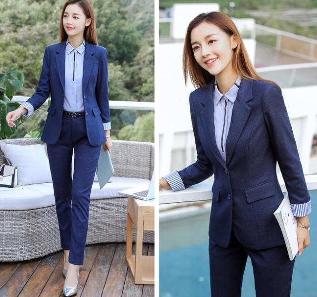 シニアファッション 2色 2点セット ビジネススーツ レディース コート パンツスーツ スーツ ママスーツ 長袖 通勤 オフィス トップス 制服 事務服 入学 フォ 新品 Btygravelmart Ca