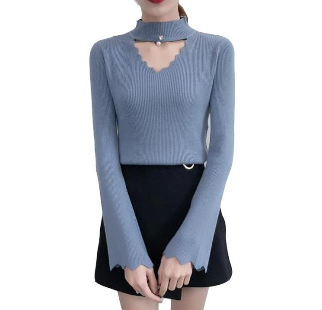 二着送料無料 長袖 レディース tシャツ ベアトップ 細身 胸開き 胸開きタートルネック ナイトクラブ服 ストレッチ ニット セーター の通販はau Pay マーケット Luck Start 商品ロットナンバー