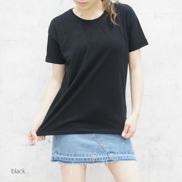 袖折り返し Tシャツ レディース 無地 Tシャツ 半袖 カジュアル カットソー 白 黒 M L ネコポス可の通販はau Wowma ワウマ Re Black レブラック ダンス 黒い服専門店 商品ロットナンバー