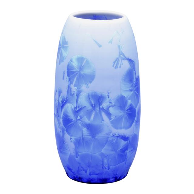 数量は多 仏壇用花瓶 清水焼花瓶 花結晶 縦長花生 青 高さ15 8cm 売り切れ必至 Ichibanyaindia Com