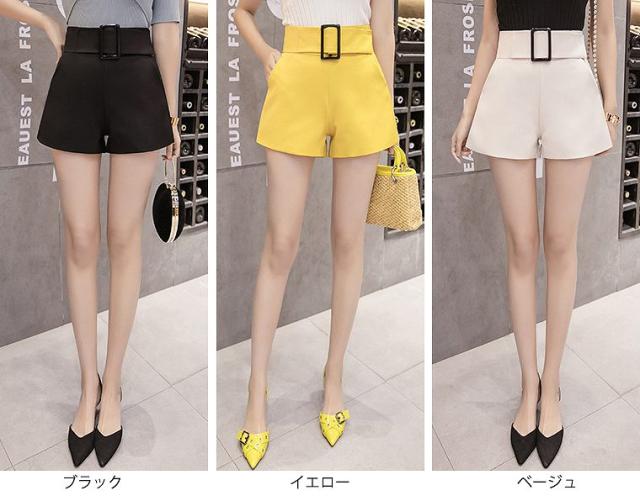 レディース ショートパンツ ハイウエスト 短パン ショーツ ホット