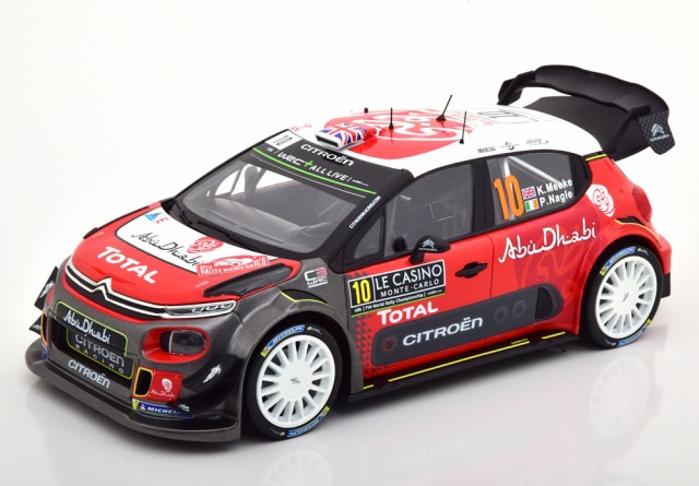 1:18 norev citroen c3 wrc presentation versión 2018