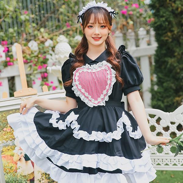 短納期対応 コスプレ メイド メイド服 受注オーダー ハロウィン 高級 セクシー 可愛い ブラック Malymoon マリームーン M8153 進化版 Www Iacymperu Org