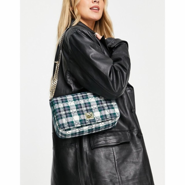 ベックソンダーガード Becksondergaard レディース ショルダーバッグ バッグ Crossbody Check Pattern Bag In Green グリーン