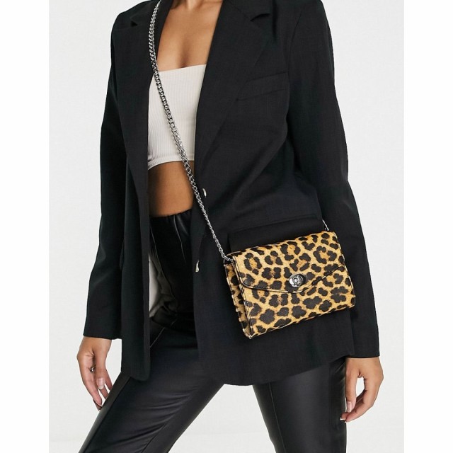 ベックソンダーガード Becksondergaard レディース クラッチバッグ バッグ Mini Turnlock Flap Clutch Bag In Cheetah Print ブラウン