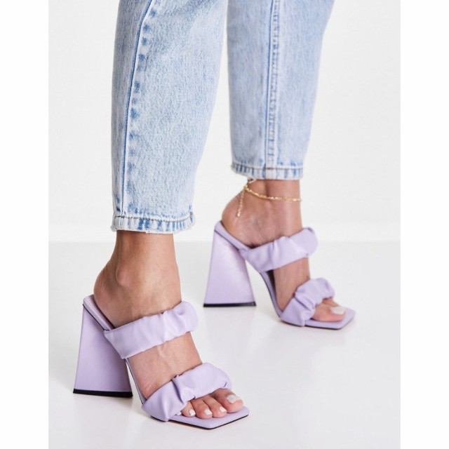 トリュフコレクション Truffle Collection レディース サンダル・ミュール シューズ・靴 Extreme Heel Mule Sandals In Lilac ライラック