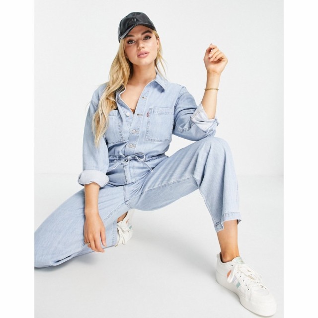 リーバイス Levis レディース オールインワン ジャンプスーツ デニム ワンピース・ドレス Denim Jumpsuit In Light Wash