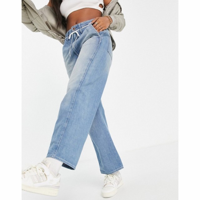 ジースター ロゥ G-Star レディース ジーンズ・デニム ボトムス・パンツ Lintel High Rise Slouch Fit Dad Jeans With Shoe Lace Belt In