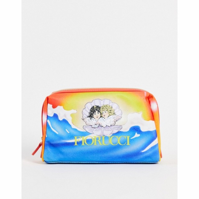 フィオルッチ Fiorucci レディース ポーチ トラベルポーチ Wash Bag With Sea Angel Print マルチカラー