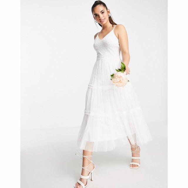 フロックアンドフリル Frock and Frill レディース パーティードレス キャミワンピ ワンピース・ドレス Bridal Cami Midi Dress In Ivory