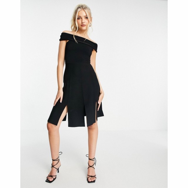 フレンチコネクション French Connection レディース ワンピース スリットスカート スリットワンピース Off Shoulder Slit Skirt Dress I