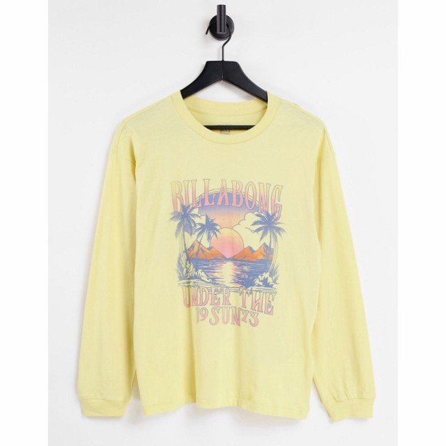 ビラボン Billabong レディース ビーチウェア トップス 水着・ビーチウェア Off To The Beach Long Sleeve T Shirt In Lemon イエロー