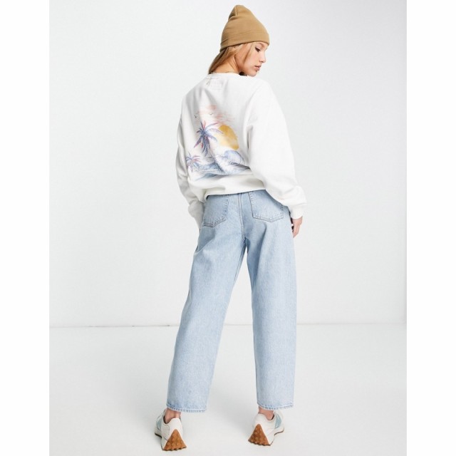 ビラボン Billabong レディース スウェット・トレーナー トップス Wayward Oversized Sweatshirt In White ホワイト