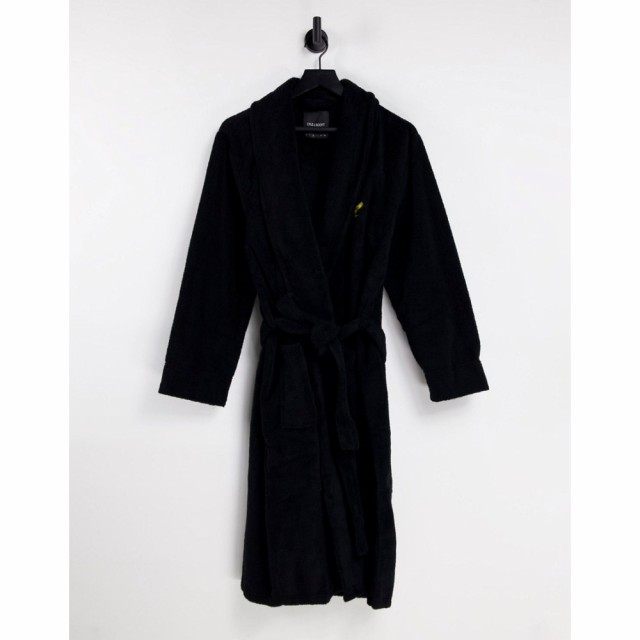 ライル アンド スコット Lyle and Scott Bodywear メンズ ガウン・バスローブ インナー・下着 Jeremy Large Logo Dressing Gown In Black