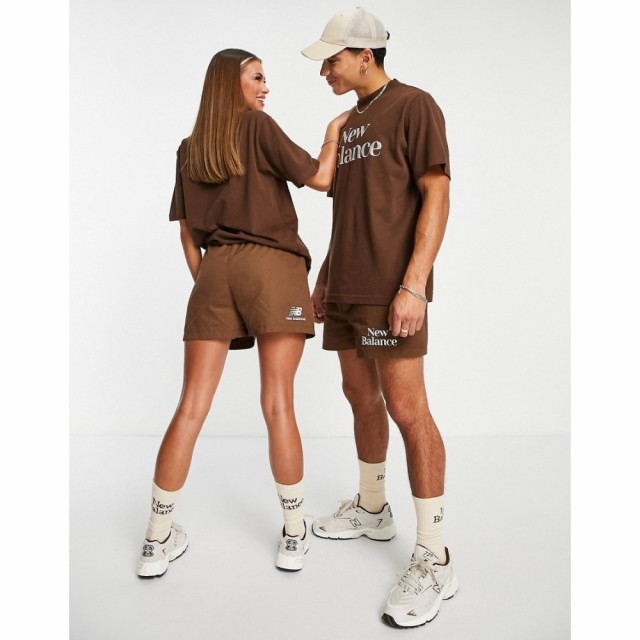 ニューバランス New Balance メンズ ショートパンツ ボトムス・パンツ Cookie Shorts In Brown And Beige ブラウン